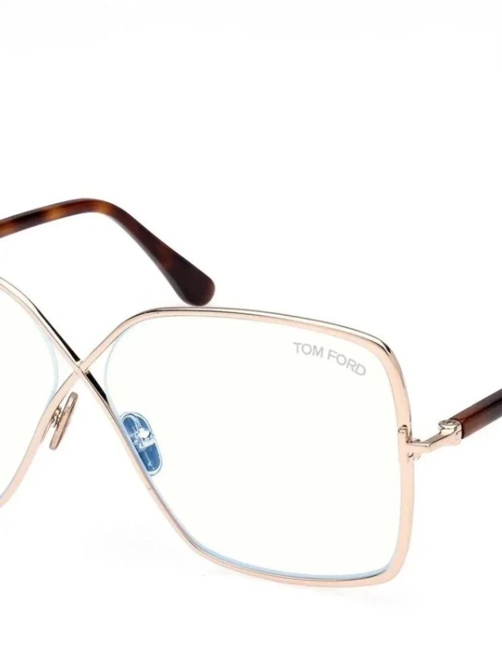 NEW Tom Ford TF5841-B 028 Rose Gold Blue Light Block Eyeglasses 59-10-135